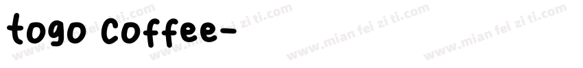 togo coffee字体转换